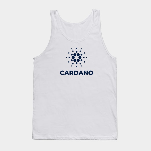 Cardano ADA dark logo crypto Tank Top by Cryptolife